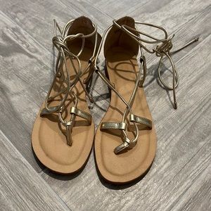 Lace up sandals